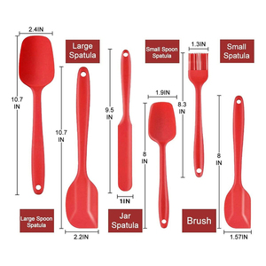 New Design Wholesale Heat Resistant Silicon <b>Baking</b> Spatula Cooking Cake <b>Silicone</b> Spreader Spatula Set - Product Image 4
