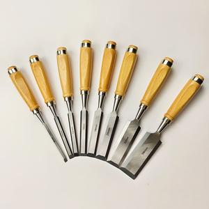 High hardness chrome vanadium steel flat woodworking <strong>chisel</strong> <strong>with</strong> beech wood <strong>handle</strong> manual engraving tools hand Carving <strong>Chisels</strong> - Product Image 1