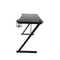 Échantillon gratuit de bureau d'ordinateur portable blanc en forme de Z ensemble de dessus de jeu pliable pour la maison café Internet bureau d'ordinateur mural