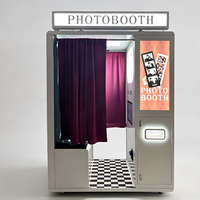 Cabina de Fotos DSLR Yixile en Oferta, Cabina de Fotos de Estilo Retro de Autoservicio para Centros Comerciales