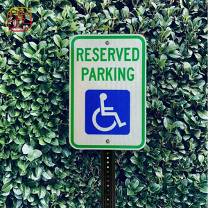 12*18 inch không thấm nước, chống gỉ và thời tiết kháng nhôm dấu hiệu phản chiếu cho người khuyết tật chỗ đậu xe. Biển báo giao thông. - Product Image 6