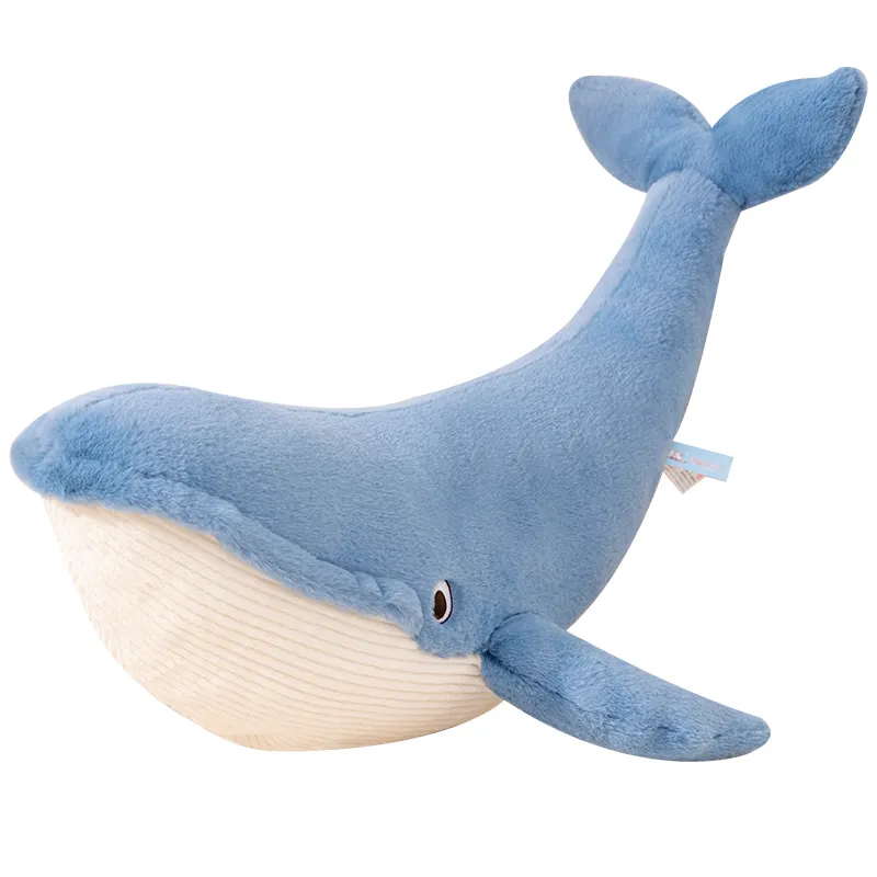 고래 플러시 장난감 박제 동물 장난감 부드러운 혹등 고래 사용자 정의 귀여운 푸른 고래 장식 선물