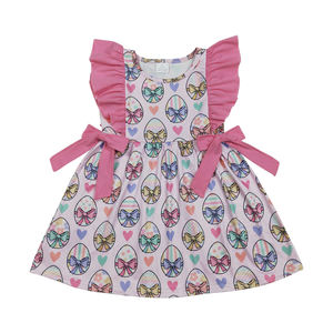 Conjunto de Ropa de Verano para Bebés Niñas, Boutique de Moda, Alta Calidad, Bordado, Top de Manga Corta para Playa, Pantalones Cortos con Volantes Rosas, Suave - Product Image 5