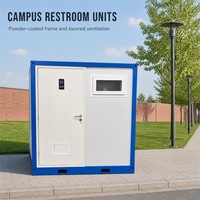 Salle de bain et toilettes portables préfabriquées, toilettes avec séparation humide/sèche, panneau sandwich, installation facile pour l'extérieur