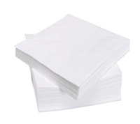Serviettes de Table Jetables Blanches Personnalisées 2 Plis/3 Plis/4 Plis Pliées en 1/4, 1/6 ou 1/8 pour Cocktails et Cafés