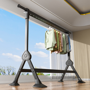 Offerta speciale vestiti multifunzione stendino X-a forma di <span class=keywords><strong>balcone</strong></span> regolabile intelligente pieghevole appendiabiti <span class=keywords><strong>per</strong></span> uso bagno - Product Image 6