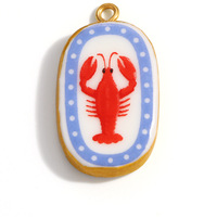 NANVAR Bulk 304 RVS Fruit Charms Verguld Aardbei Kers Citroen Hangertjes Voor Zomer Sieraden Maak Benodigdheden