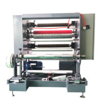 Machine à découper les rubans en plastique PP à bas prix, machine à fendre et à enrouler les films plastiques PET PVC à grande vitesse
