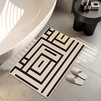 Tapis de bain en terre de diatomées, tapis antidérapant pour tous les sols et tous les finitions, tapis pour salle de bain