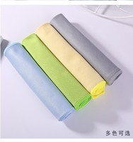 Chiffon de nettoyage en microfibre de luxe écologique pour verre, carré, simple, pour cuisine, ménage et verres à vin, directement du fabricant
