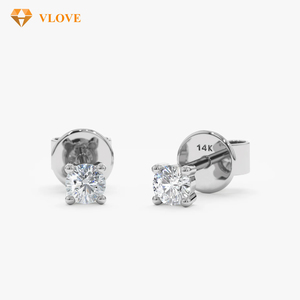 Natürliche Diamant-Ohrringe für Damen und Herren, Modeschmuck, 18k <span class=keywords><strong>Gold</strong></span>-Ohrringe, Diamant-Ohrstecker - Product Image 1