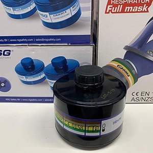 CGLX masker <span class=keywords><strong>Gas</strong></span> multifungsi, 40mm hitam Filter ujung satu ukuran untuk masker <span class=keywords><strong>Gas</strong></span> wajah penuh - Product Image 4