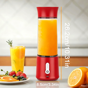 Modern Portable USB Electric Fruit Blender Cup Rechargeable Personal Juice Shaker for Camping Office Travel Beverage Making - Product Image 4
