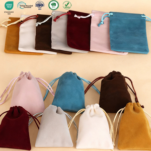 Eastsunshine <b>Hot</b> Sale OEM Customizable Logo Luxury Soft 7*9cm Jewelry Pouch High Quality Drawstring Velvet Gift Jewelry Pouches - Product Image 1