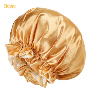 <span class=keywords><strong>Bonnet</strong></span> en Satin de Soie Double Réversible de Gros avec Bandeau Écharpe de Bordure, Étiquette Privée, Logo Personnalisé, Bonnets et Enveloppes de Cheveux en Satin - Product Image 2