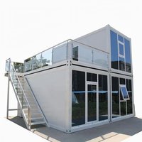 Nouvelle Maison de Vie de Luxe Personnalisée 20FT 40FT à 3 Chambres, Maison Préfabriquée Conteneur Extensible avec Salle de Bain pour l'Amérique