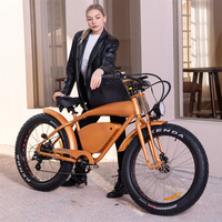 Quad électrique à pneus larges 500W, vélo électrique pour adultes