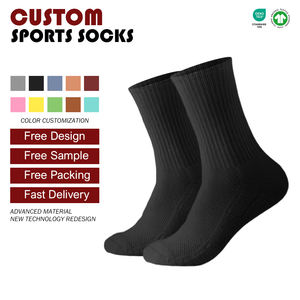男性用厚手ランニングソックスチューブコットン吸収通気性プロスポーツバスケットボールソックスカスタムスポーツソックスメーカー - Product Image 2