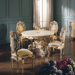 Ensemble de table et de chaises de salle à manger antique de style victorien français de luxe - Product Image 2