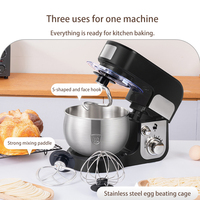 Mélangeur de pâte 3L Appareil de cuisine domestique pour la cuisson des gâteaux Machine à pain professionnelle