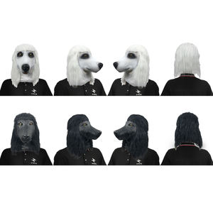 सुंदर यथार्थवादी कुत्ते पूरा चेहरा नकाब पशु टोपी कॉस्टयूम लेटेक्स पूडल मुखौटा क्रिसमस पार्टी मास्क - Product Image 4