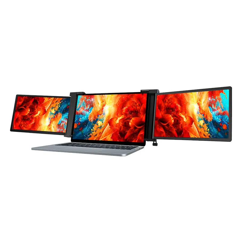 Portable Triple Monitor for 12-13-15inch Laptop-For business IPS 1920*1080P Full HD screen Panel dual LCD portable monitor