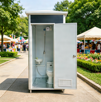 Toilettes portables préfabriquées pour maisonnette, prêtes à l'emploi, WC mobile extérieur, toilettes publiques