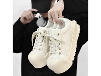 Chaussures de sport unisexes à lacets, en toile, imperméables et respirantes, avec semelle épaisse, logo personnalisé du fabricant, chaussures tendance européennes