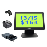 Point de vente de machine de point de vente pas cher tout en une seule touche windows ordinateur de bureau machine caisse enregistreuse