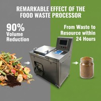 Broyeur de déchets alimentaires commercial multifonctionnel HangKai en acier 5,75 kW 50 kg/jour pour la fabrication d'engrais composté