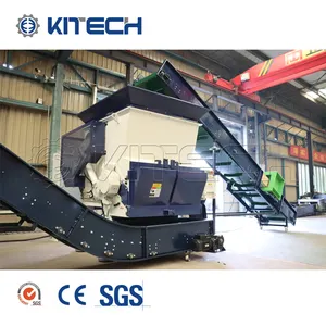 Waste Plastic PP PE Woven Bags Crushing Squeezing Recycling Machine Plant