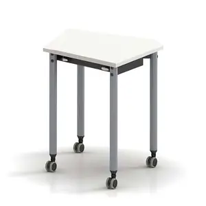 स्कूल डेस्क कुर्सियों तह फ्लिप शीर्ष foldable प्रशिक्षण डेस्क stackable बैठक कक्ष टेबल