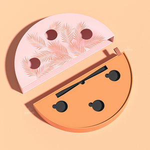 Boîte de fard à paupières demi-cercle unique faite à la main de haute qualité - Product Image 5