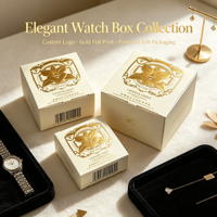 Boîtes cadeaux rigides personnalisées en papier pour montres, bijoux et petits cadeaux