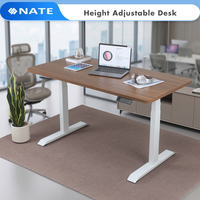Structure de bureau électrique réglable en hauteur à installation rapide pour bureau informatique ergonomique