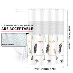 ستارة استحمام بيفا مقاومة للماء غير سامة للاستخدام المنزلي والفندقي للبيع بالجملة - Product Image 2