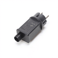 Transformateur de classe 2 IP44 étanche à l'eau, alimentation électrique 3V 2.5V 12V, adaptateur pour lumières de sapin de Noël LED, matériau PC, connexion par prise