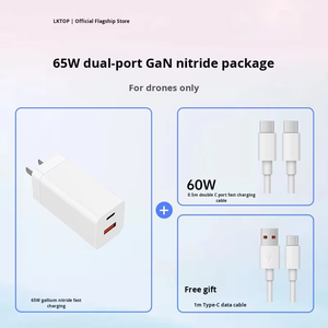 LKTOP 65W GaN Çoklu Cihaz Şarj Cihazı, Mini 4 Pro/Air <span class=keywords><strong>3</strong></span>/Avata <span class=keywords><strong>2</strong></span> için, Drone Pili, Uzaktan Kumanda ve Akıllı Telefonları Şarj Etmeyi Destekler - Product Image 2