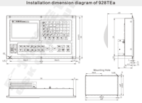 Controlador CNC de 3 Ejes GSK 928TEa |   CPU Industrial de 32 bits para Centro de Torneado, Velocidad de Traslación Rápida de 30000 mm/min, Memoria de 33 MB