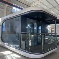 Maisons conteneurs modulaires portables pour hôtels commerciaux, capsules préfabriquées, petits appartements/villas en acier écologiques