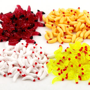 เหยื่อตกปลาแบบนิ่ม ขนาด 2 ซม. 100 ตัว/ถุง สี่สี สำหรับตกปลาคาร์พ ปลาครูเชียน เหยื่อตกปลาแบบตีล่าง - Product Image 1