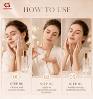 Flacon cosmétique en verre rhombique vertical 30/100/120 ml, émulsion aqueuse, essence, fond de teint, maquillage, crème pour le visage 30-50 g, sérum pour le soin de la peau