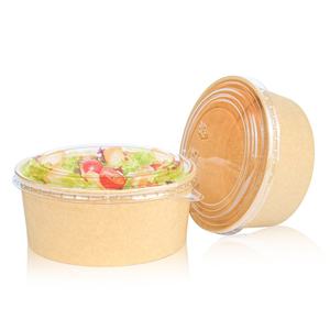 Tùy chỉnh in dùng một lần cơm giấy súp Bát salad cho Takeaway Ramen mì ống bát có nắp đậy kraft giấy tấm - Product Image 1