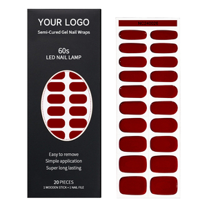 Autocollants d'Ongles en <span class=keywords><strong>Gel</strong></span> UV Semi-Durcis, Logo Personnalisé OEM, Sous Marque Privée, pour Manucure - Product Image 1