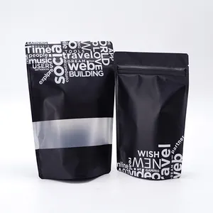 Logotipo personalizado Resellable Stand Up Packing Ziplock Mylar Bolsa Bolsas para especias y tés