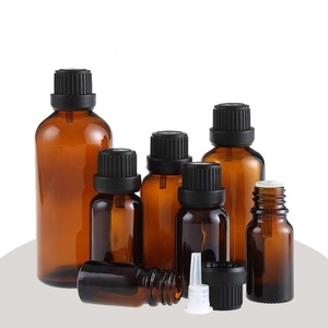 <span class=keywords><strong>5ml</strong></span> 10ml 15ml 20ml 30ml 50ml 100ml hổ phách tinh dầu chai thủy tinh với làm xáo trộn hiển nhiên nắp chai mỹ phẩm chai dầu thủy tinh - Product Image 2