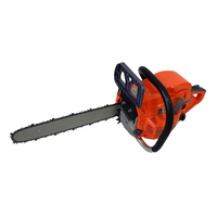 Tronçonneuse à essence UM Guangtouqiang Style 5200 Orange, guide-chaîne de 16 pouces, chaîne à dents pleines, réservoir d'huile à angle droit, scie à bois