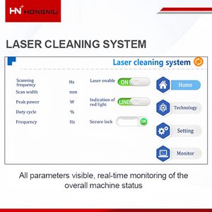 Appareil <span class=keywords><strong>de</strong></span> nettoyage laser portatif puissant HN Laser 3000W avec conception <span class=keywords><strong>de</strong></span> couteau à gaz - Empêche la contamination des lentilles, performance stable - Product Image 5