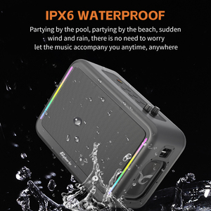 Cyboris Tùy Biến Ba Tần Số 200W Karaoke Loa X14 Với Hai Không Dây mics Stereo Bass Đảng Boombox - Product Image 2