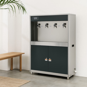 Commercial Electric Stainless Steel Floor Standing <strong>Water</strong> Cooler <strong>Dispenser</strong> 3-Stage+Post Filtration <strong>Hot</strong> and Cold Feature - Product Image 2